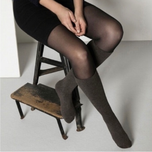 Hollowed out fishnet style knee or over the knee black fashion knee sock… - Picture 9 of 16